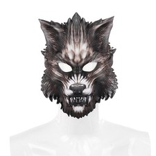 Halloween Wolf Maske Half Face