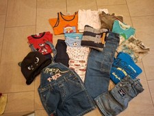 Kleidungspaket Jungen Unterwäsche Shirts Jeans 104/110/116 Dinosaurier Latzhose 