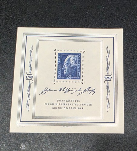 Goethe block von 1949 - 1949, der