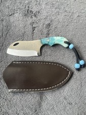 Handgemachtes Mini-Messer mit Lederscheide Spiegel, Poliert 4116 Outdoor Gärtner