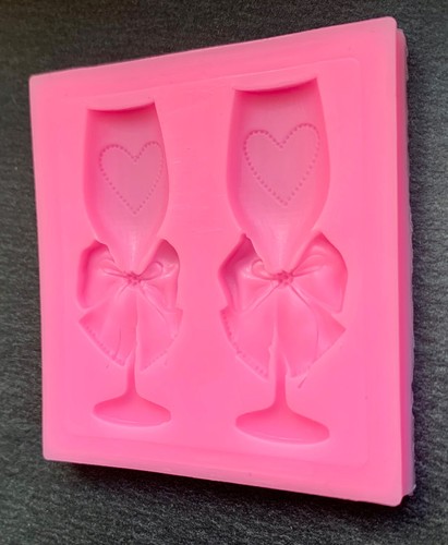 Fondantform glas sektglas - 3d,