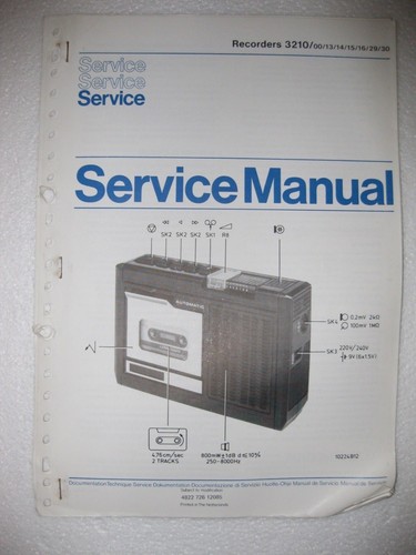 Philips cassettenrecorder 3210 - cassettenrecorder,