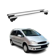 Dachträger Grundtäger für Ford Galaxy 1995-2006 75kg Aluminium Silber 2 tlg