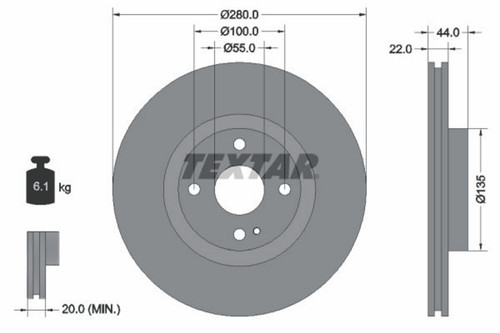 Bremsscheibe vorderachse - 2x,