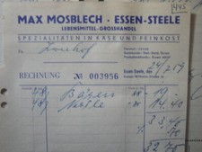 Essen Steele 3 alte Rechnungen