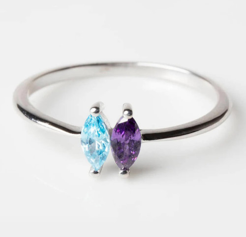 Dual geburtsstein ring ringe - dual,