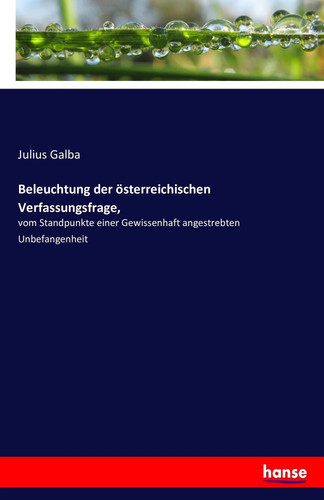 Julius galba beleuchtung der - |,