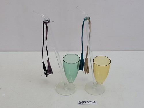 Schnapspfeifen glas gelb - 2x, schnapspfeifen glas gelb