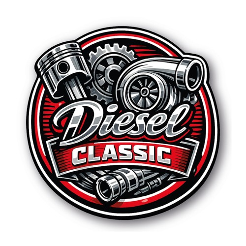 Diesel classic aufkleber - aufkleber, |