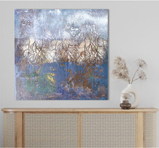 Acrylbild  Gemälde Abstrakt  mit Struktur Unikat Kunst Original handgemalt