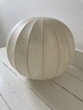 Vintage Cocoon Globe Pendelleuchte Deckenlampenschirm. Castiglioni? Goldkant?