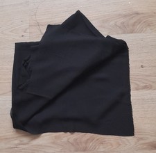 Stoffreste, schwarze Georgette 120cm x 125cm
