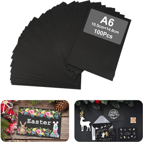 100 stück tonpapier schwarz - 100,