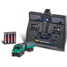 Carson 500504165 - 1:87 Mercedes-Benz Unimog Forst mit Hänger 2.4G   Neuware