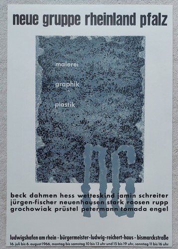 Ausstellungsplakat neue gruppe - neue,