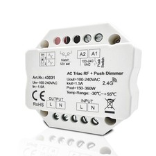 LED Dimmer 2-200W 230V Schalter Tast Dimmer Regler Unterputz Dose 60mm stufenlos