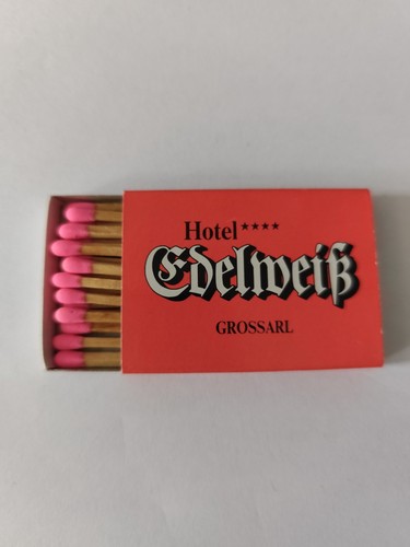Streichhölzer hotel edelweiß - streichhölzer,