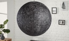 XXL HÄNGELAMPE KUGELLEUCHTE 60CM SCHWARZ !!!NEU!!!