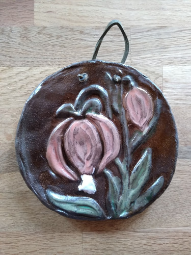 Wandbild keramik blumen - 3d,,