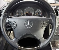 Mercedes W208 W210 Lenkrad Lederlenkrad mit ORIGINAL 380mm Holzausführung