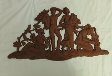 Antik Eisenguss Wandbild  -