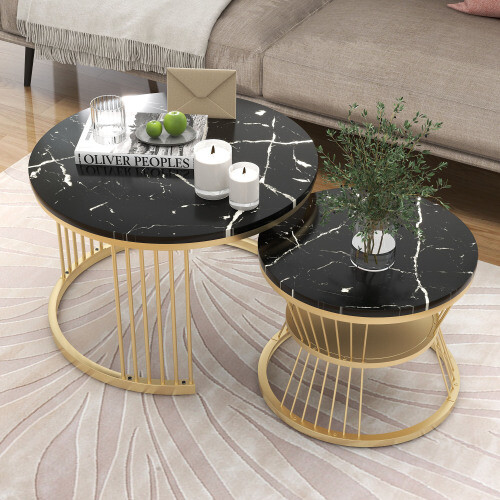 Fiberboard coffee table - fiberboard,