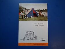 DDR Werbung orig. Pouch-Hauszelt Pouch 1,80m Exportwerbung beidseitig aus 60iger