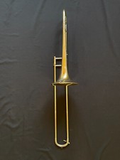 Gebr. B- Posaune- Kühnl & Hoyer- Modell 139 G- Goldmessing Korpus- Neusilber Zug