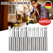 10x Magnet Bithalter 1/4" Bits 60mm Bit Verlängerung Magnetisch Bitaufnahme Set