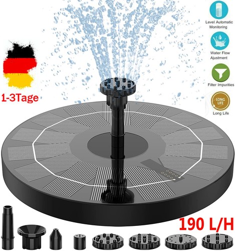 Solar teichpumpe 5w - teichpumpe, 1,5w