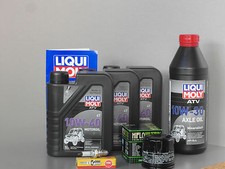 Kawasaki KVF 360 4x4  Wartung Service und Inspektions Set Öl Ölfilter Zündkerze 