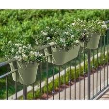 Geländertöpfe in Rosmarin