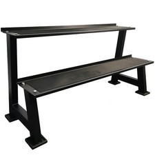 Kettlebell Rack Schwerlast Aufbewahrungsständer 2 Ebenen Gewicht Hantel Gym ModernFitnes