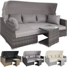 Alu Polyrattan Lounge 16-tlg