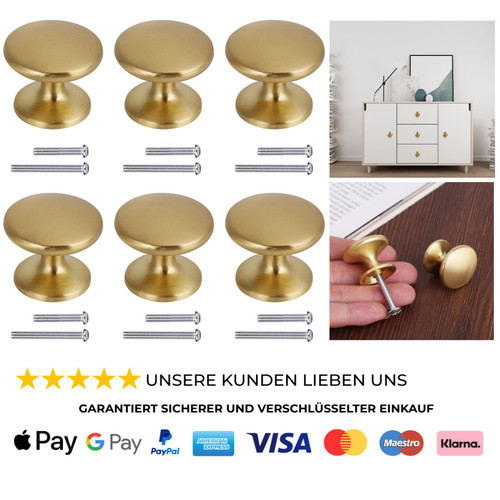 Goldene schrankgriffe 23x27mm - goldene,