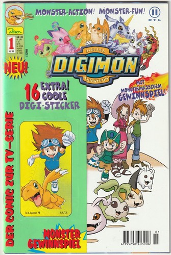 Digimon sticker - #1, +