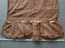 Kopftuch Schal Halstuch Tuch Stoff Parero Stola 200 m Braun Pailletten 