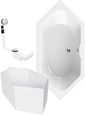 Sechseck badewanne 190 - badewanne, cm