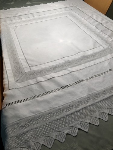 Tischdecke antik weiß - tischdecke,, antik,