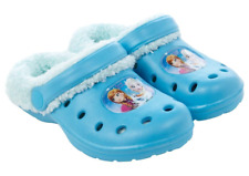 Disney Frozen Clogs Kindergartenschuhe Hausschuhe Eiskönigin Gr  24 - 31 NEU
