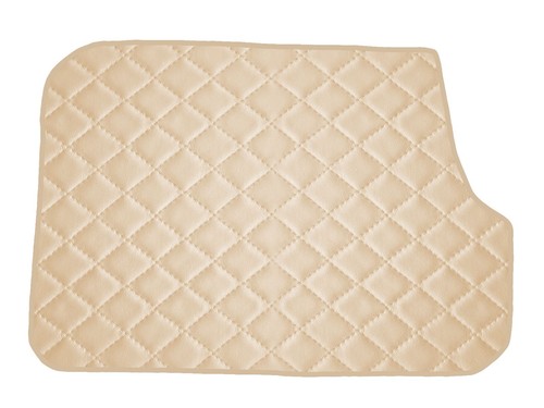 Beige gestepptes kunstleder - beige,