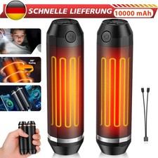2x/Set Handwärmer Elektrisch USB Wiederaufladbar 3Stufen 10000mAh Taschenwärmer,