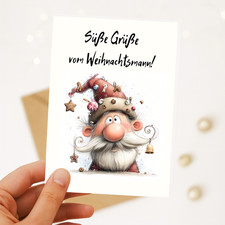 Weihnachtskarte Süße Grüße