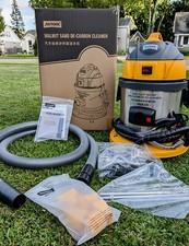 Auto Sandstrahler Sandstrahlgerät Walnusspulver Einlassventil Reinigen Gebraucht