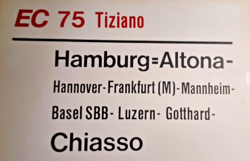 Zuglaufschild 75 tiziano - ec,