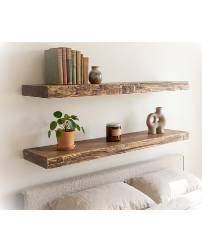 Wandregal tief holz - wandregal,