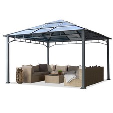 Alu gartenpavillon 4x4 - alu,