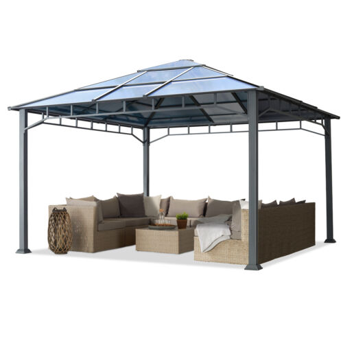 Alu gartenpavillon 4x4 - gartenpavillon, m