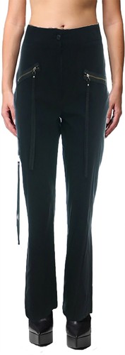 Damen schwarz gerades - , bein