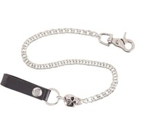 Harley-Davidson Geldbörsenkette Skull King, Silber, Robuste Qualität